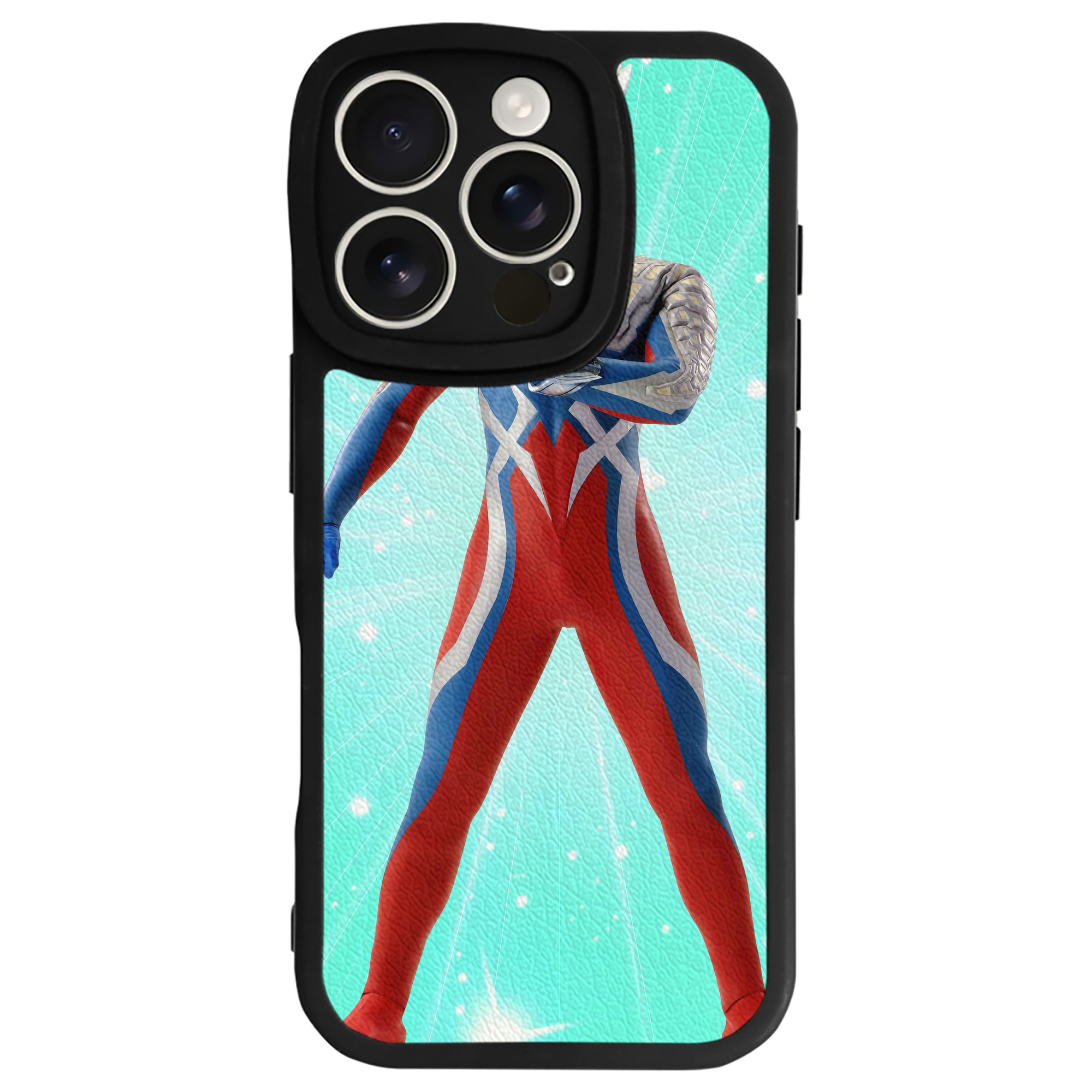（画像用） ウルトラマン Ultraman 【iPhone 16シリーズ対応】シリコンスマホケース（レザー調） 材質：シリコン